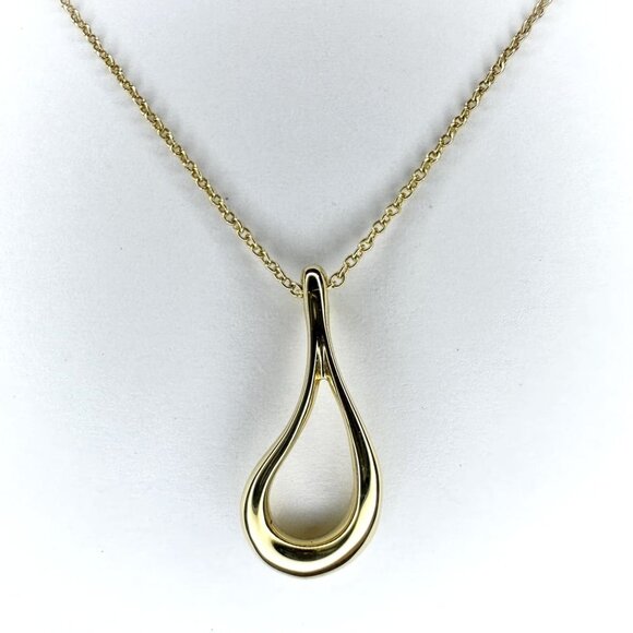 Tiffany & Co. Jewelry - TIFFANY 18k Gold Teardrop Necklace